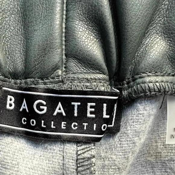 BUNDLE: (1) Bagatelle pleather shorts, (1) Shein tee, (1) wood heart earrings - Picture 14 of 16